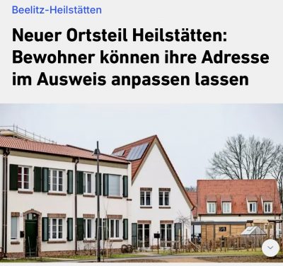 Das ‚Wohlfühlquartier‘ Beelitz-Heilstätten mausert sich zu einem eigenständigen Ortsteil