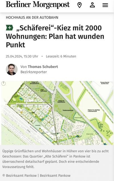 „Alte Schäferei-Pankow“ | Bezirk treibt Quartiersplanung voran